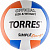 Волейбольный мяч Torres Simple Orange р.5 белый-голубой-оранжевый